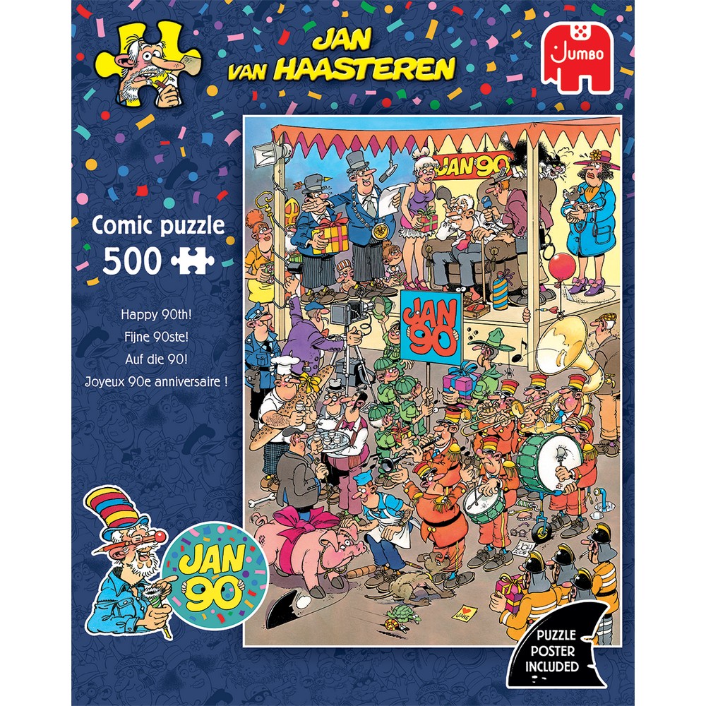 Jumbo Jan van Haasteren - Oldtimer Happy 90th 500 Piece - Jigsaw Puzzle