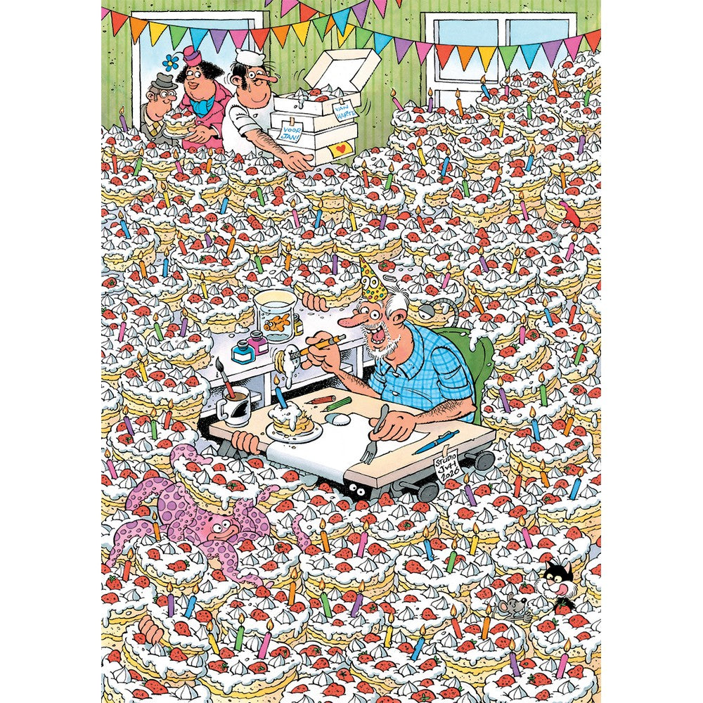 Jumbo Jan van Haasteren - Hooray, Jan 90 Years 500 Piece - Jigsaw Puzzle