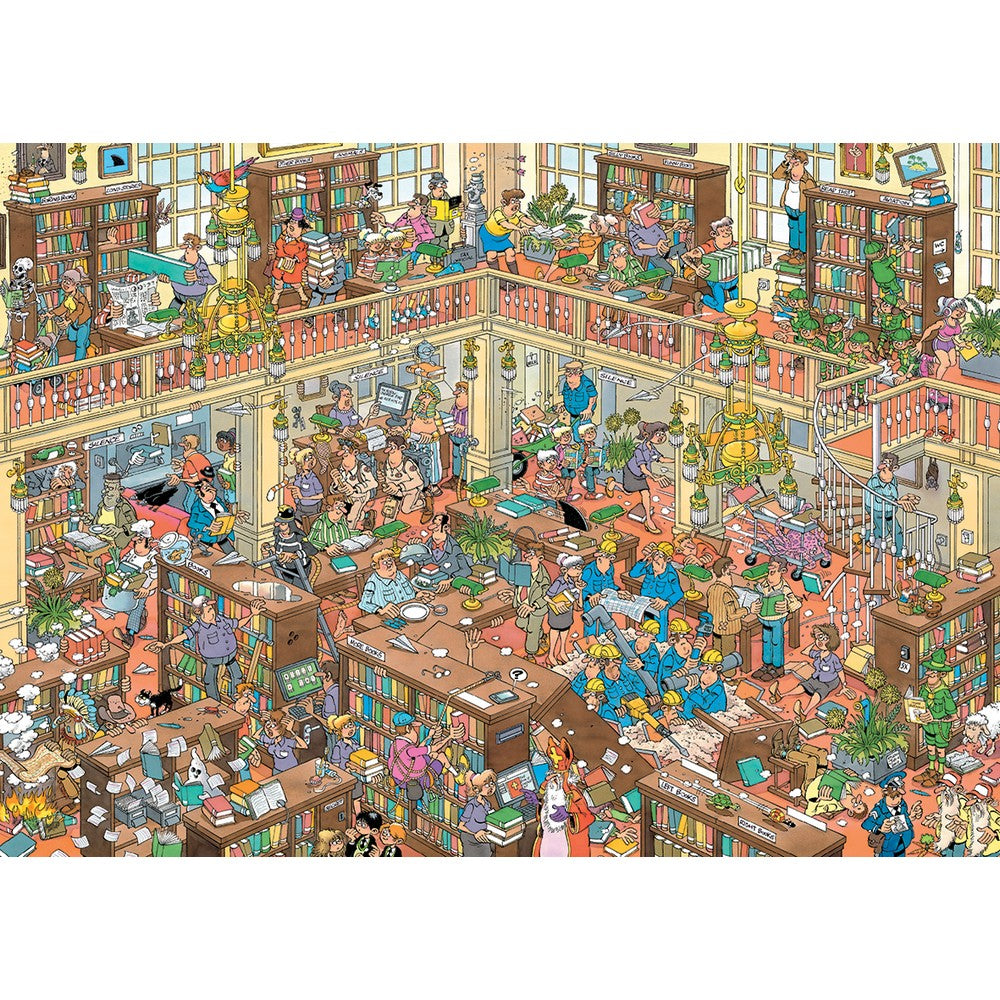 Jumbo - Jan van Haasteren 500XL - The Library (500 pieces XL) - Jigsaw Puzzle