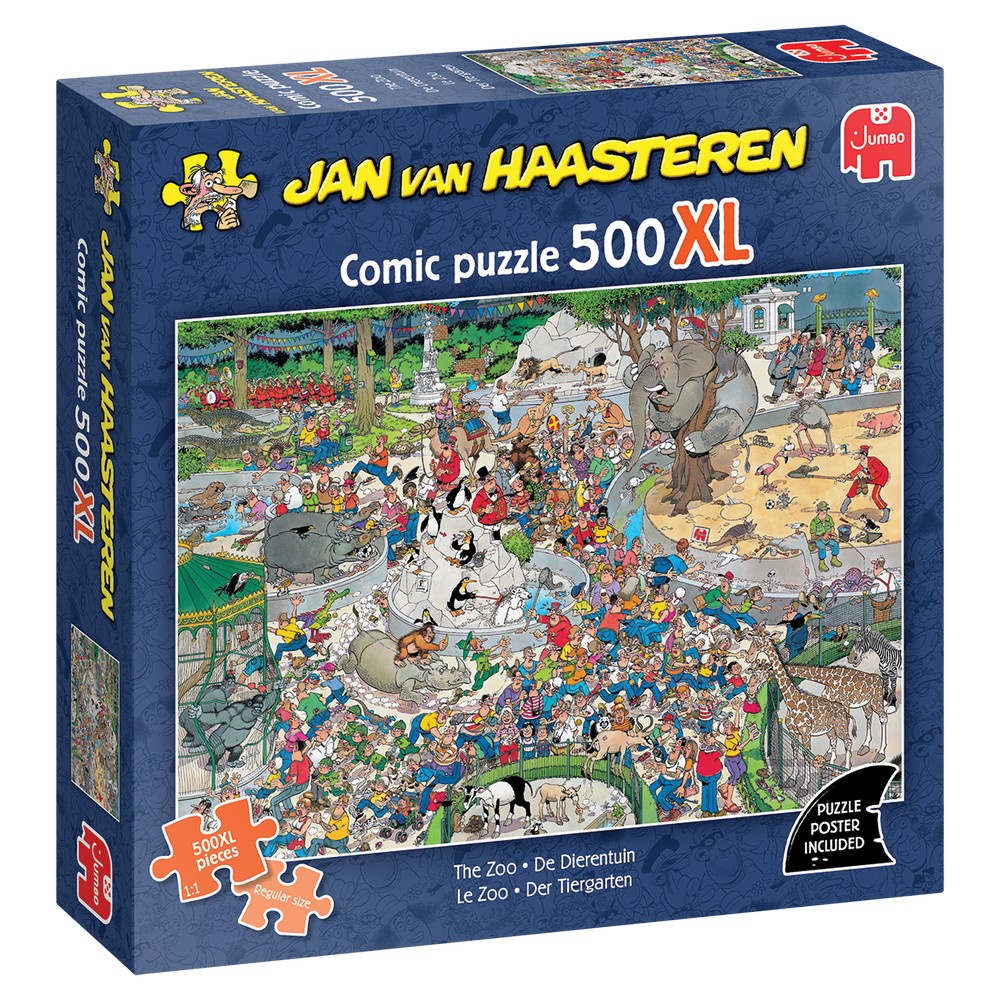 Jumbo - Jan van Haasteren 500XL - The Zoo (500 pieces XL) - Jigsaw Puzzle