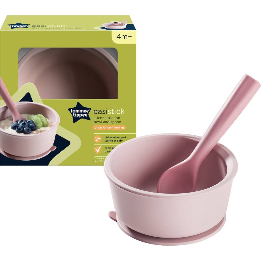 Tommee Tippee Baby Bowl And Spoon Silicone