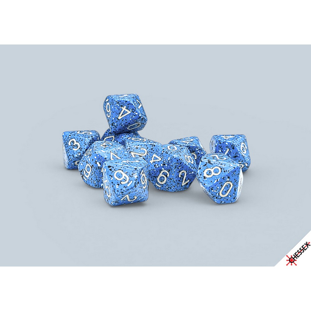 CHX 25176 Speckled Ocean Stone Set of Ten d10s - RPG Book