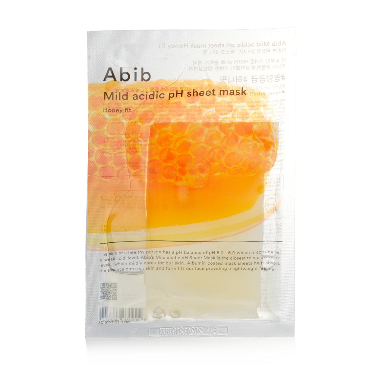 Abib - Mild Acidic PH Sheet Mask - Honey Fit - 30mlx10pcs