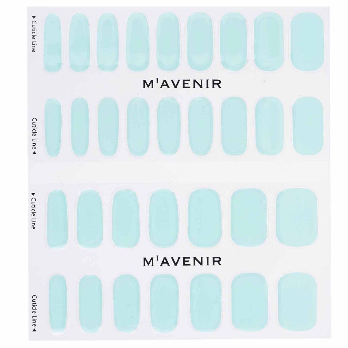 Mavenir - Nail Sticker (Blue) - # Aqua Garden Nail - 32pcs