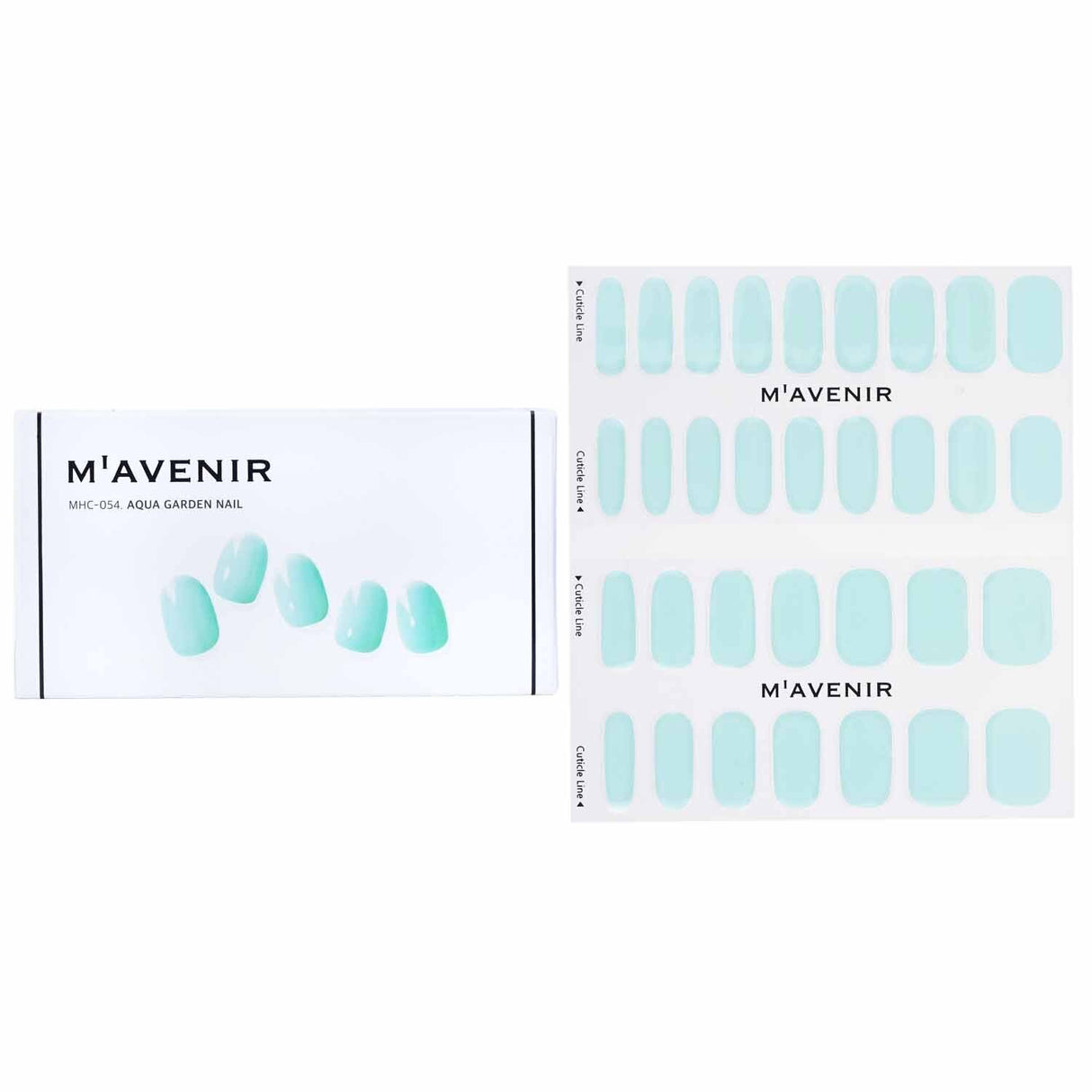 Mavenir - Nail Sticker (Blue) - # Aqua Garden Nail - 32pcs