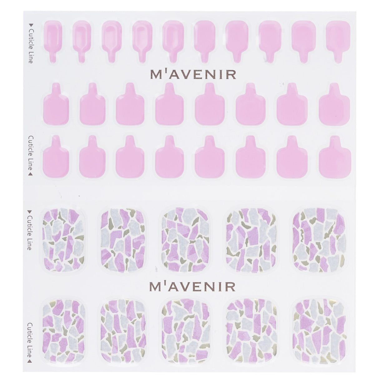 Mavenir - Nail Sticker (Pink) - # Tear Drop Nail - 32pcs