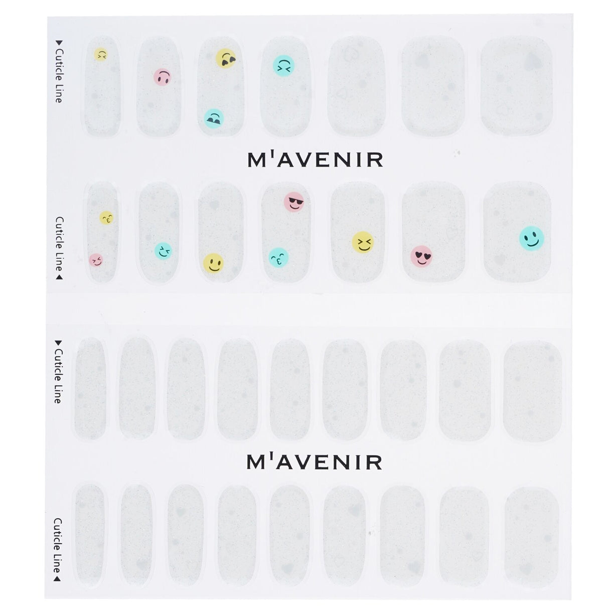 White Mavenir nail stickers, 32 pieces, offer salon-quality, textured designs for easy application and stunning nail art at home.