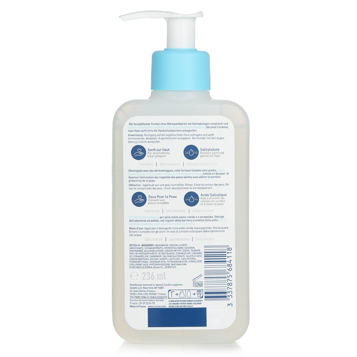 CeraVe - SA Smoothing Cleanser - 236ml/8oz