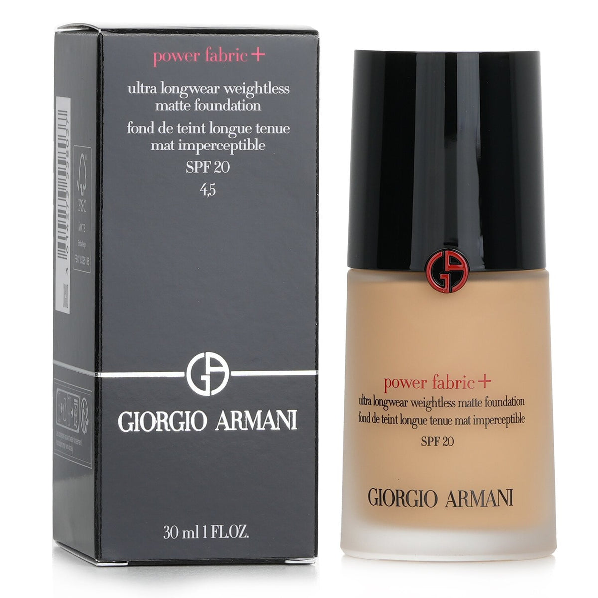 Giorgio Armani Power Fabric+ Ultra Longwear Weightless Matte Foundation SPF 20