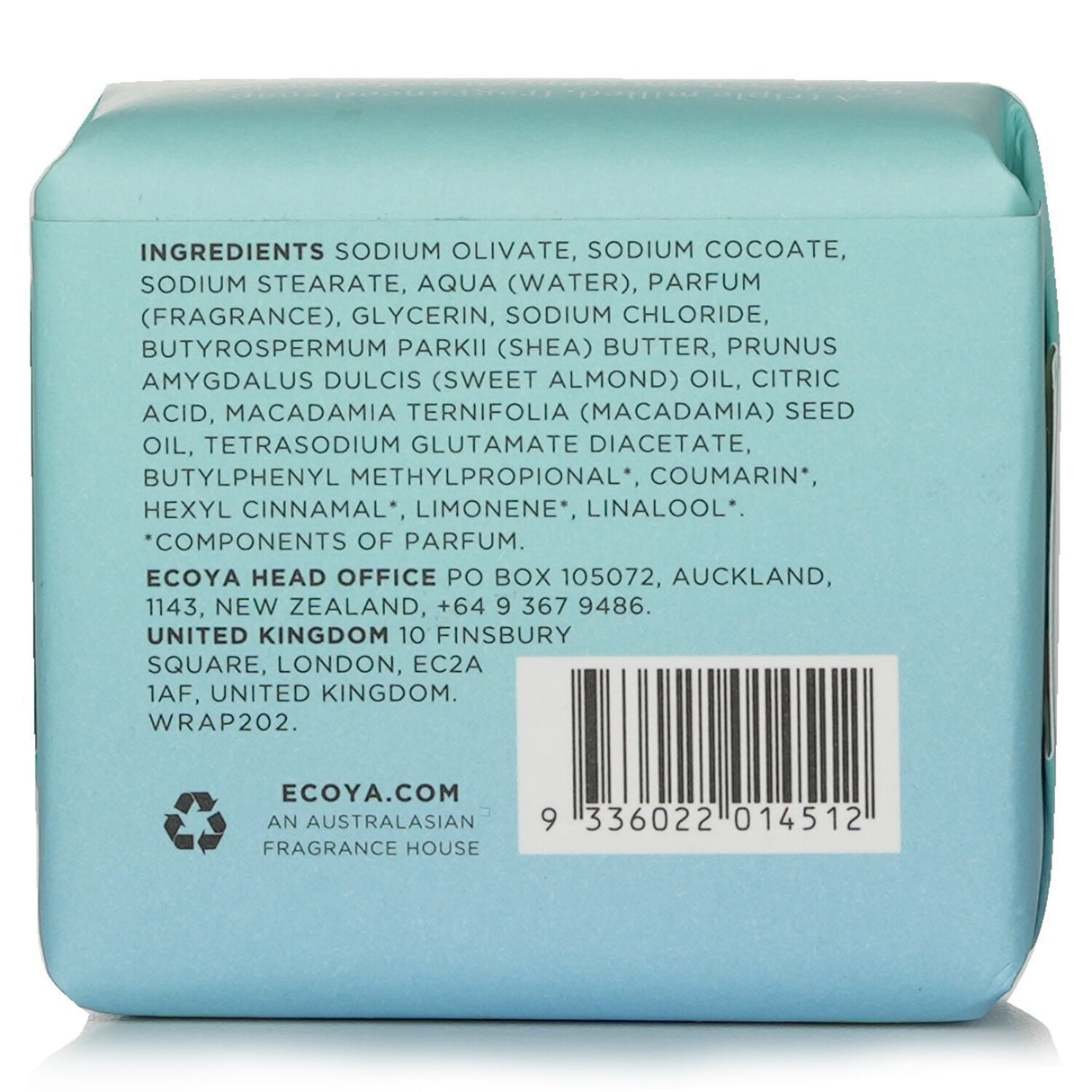 Lotus Flower soap bar, vegan-friendly, enriched with shea butter and almond oil for soft, hydrated skin, handmade in New Zealand.