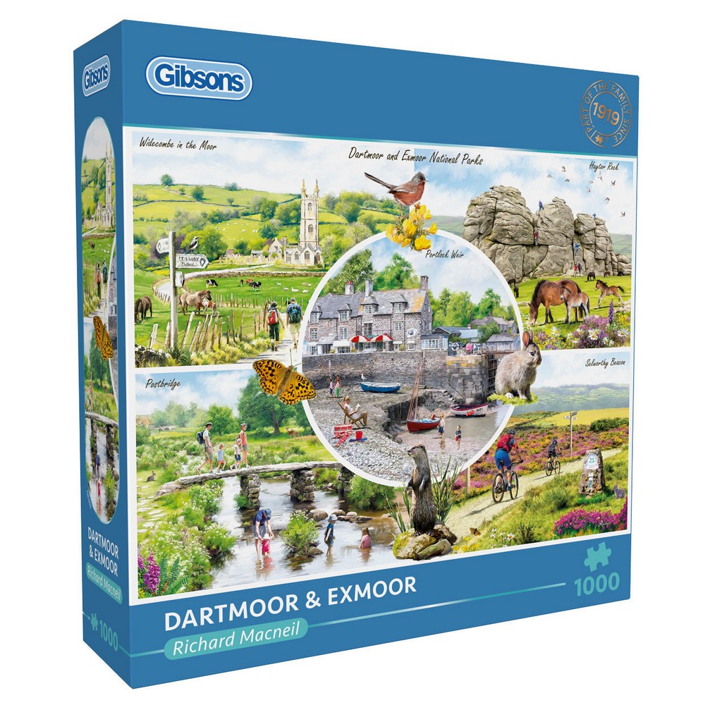 Gibsons - Dartmoor & Exmoor (1000) - Jigsaw Puzzle