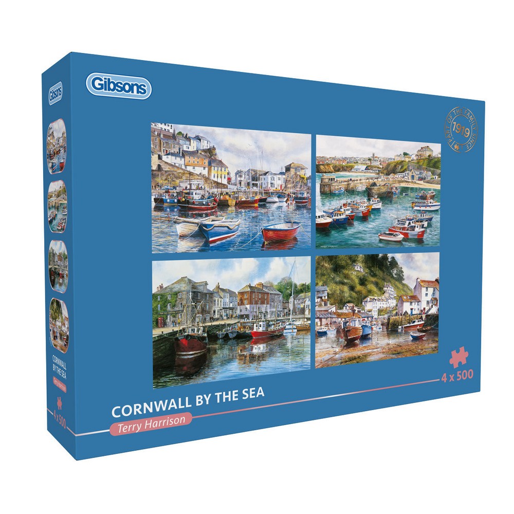 Gibsons - Cornwall by the Sea (4x500) - Jigsaw Puzzle