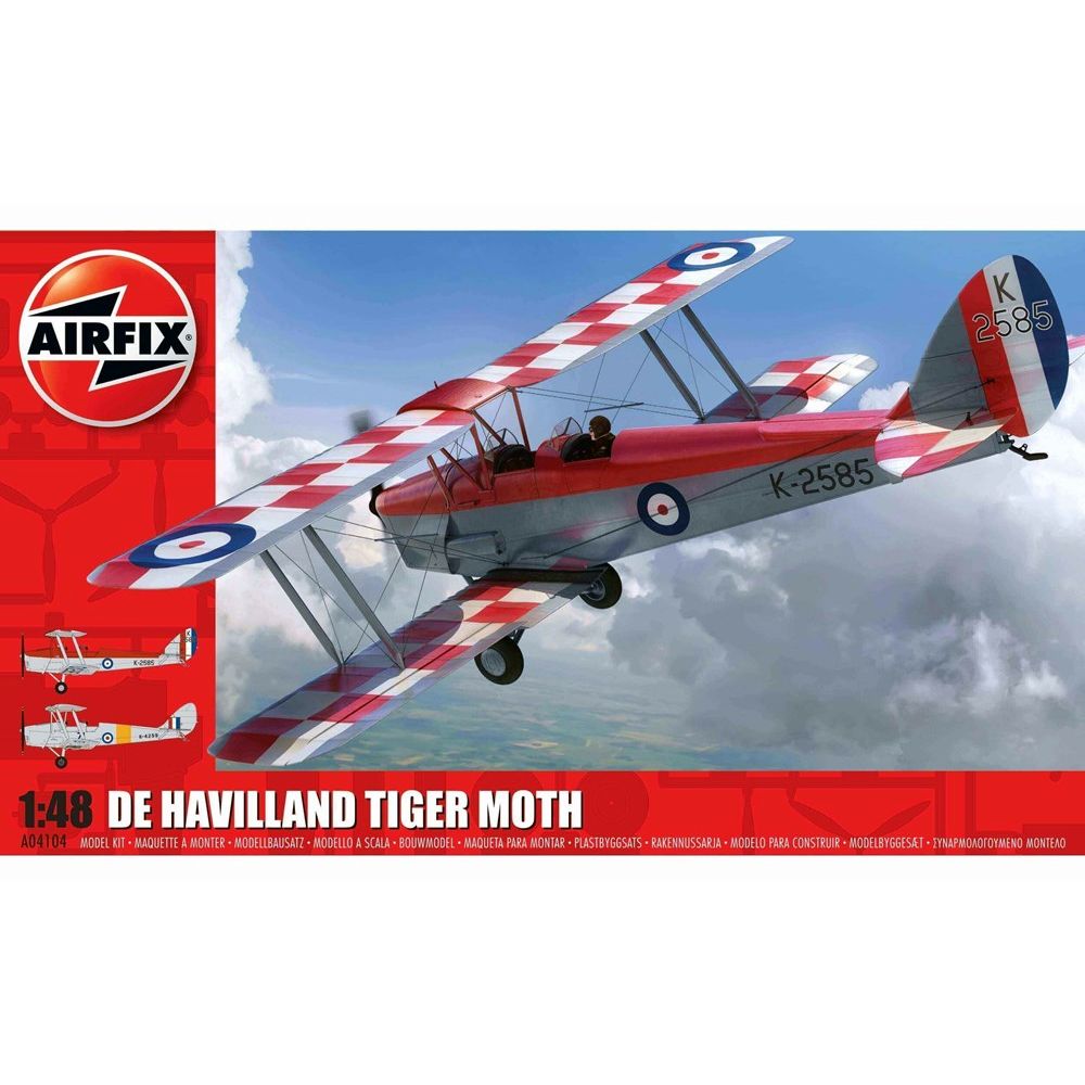 De Havilland D.H.82a Tiger Moth Airfix 1:48 Scale Model Kit