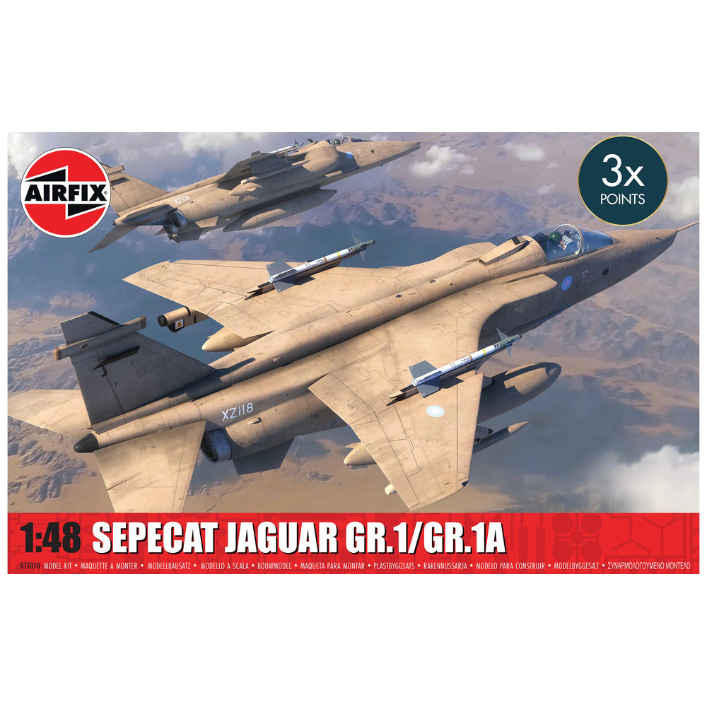 Westland Sepecat Jaguar GR1/GR1A Airfix 1:48 Scale Model Kit