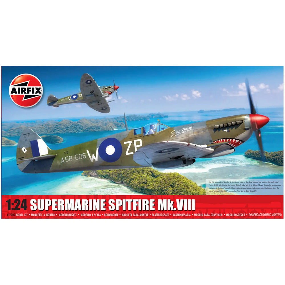 Supermarine Spitfire MK VIII Airfix 1:24 Scale Model Kit