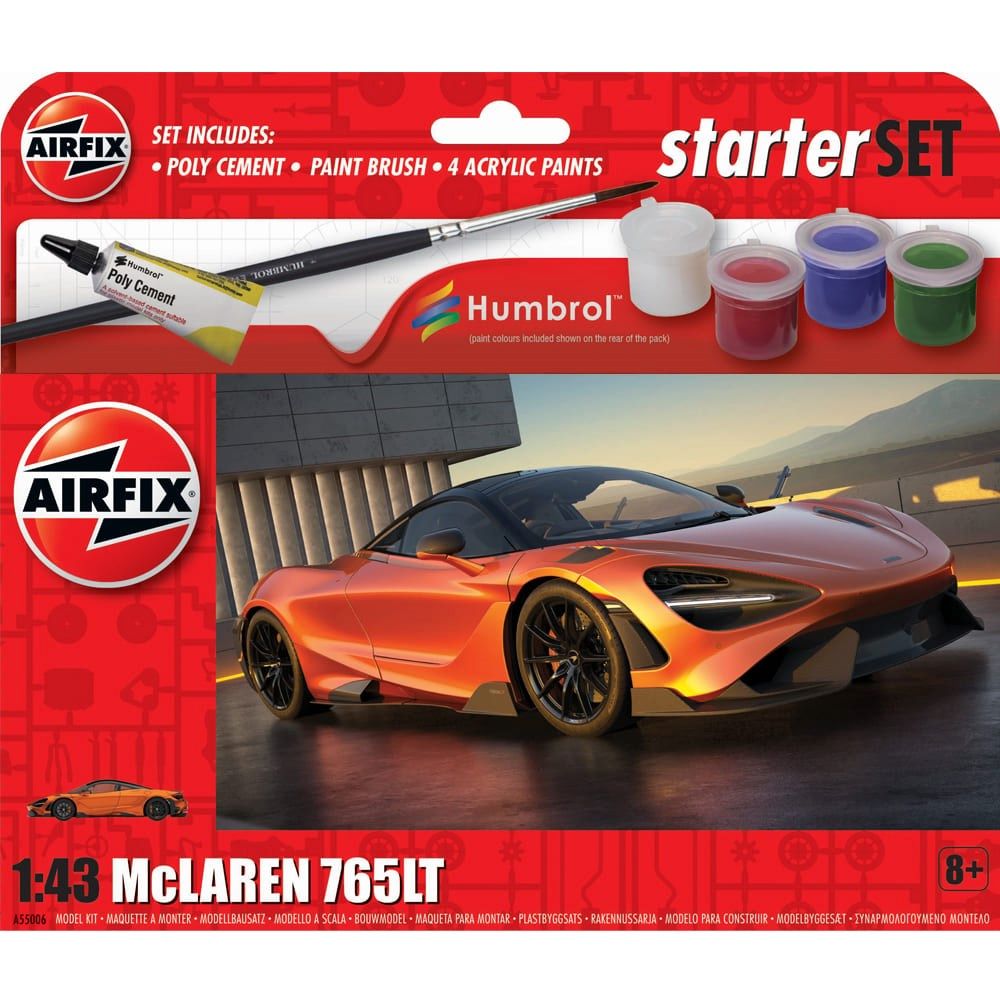 Airfix - Small Starter Set McLaren 765LT