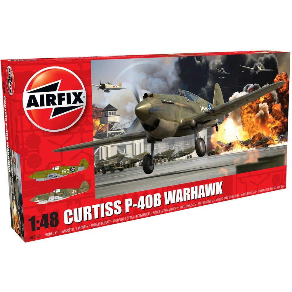 Curtiss P-40B Warhawk Airfix 1:48 Scale Model Kit
