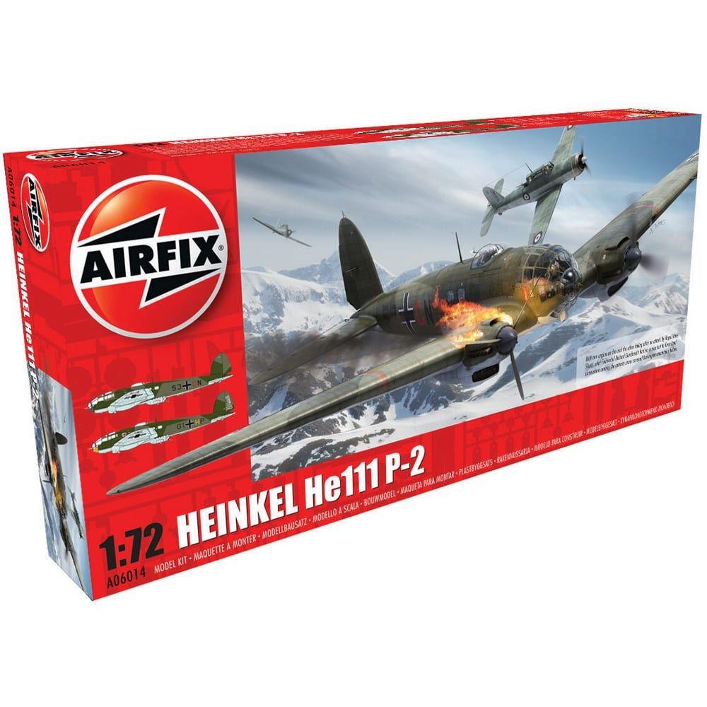 Military Aircraft S6 Heinkel He111 P-2 Airfix 1:72 Scale Model Kit