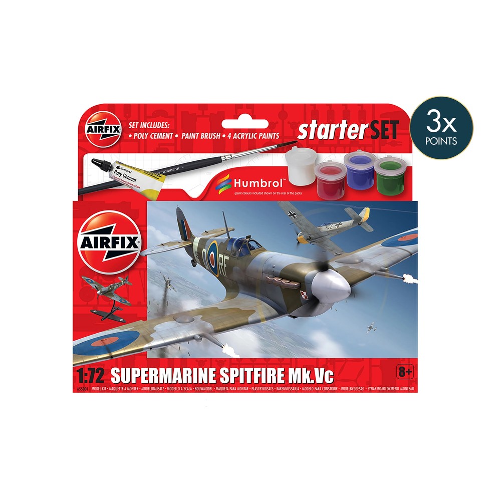 Airfix - Starter Set Supermarine Spitfire MkVc (1: 72)