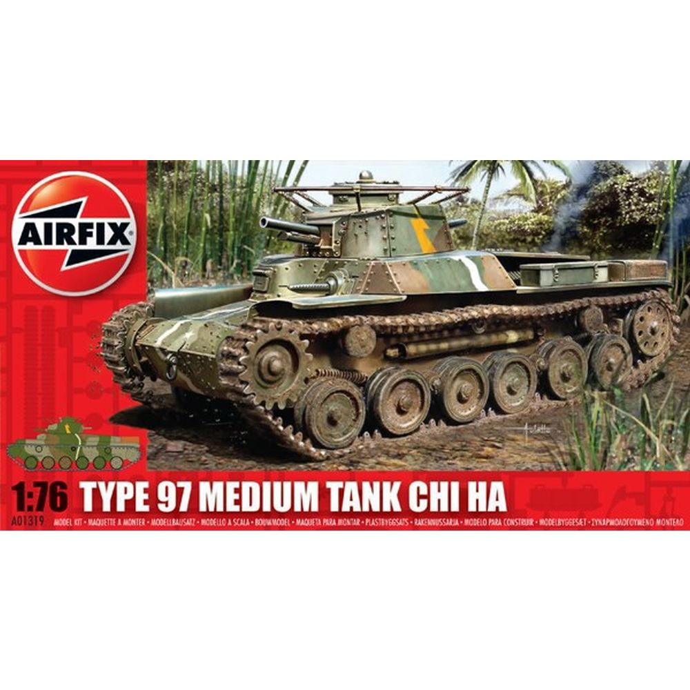 Type 97 Chi Ha Japanese Tank Airfix 1:76 Scale Model Kit