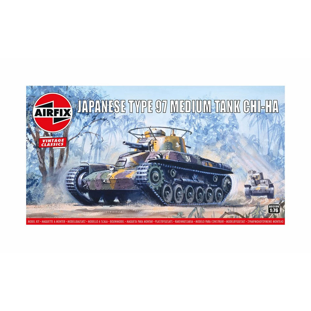 Type 97 Chi Ha Japanese Tank Airfix 1:76 Scale Model Kit