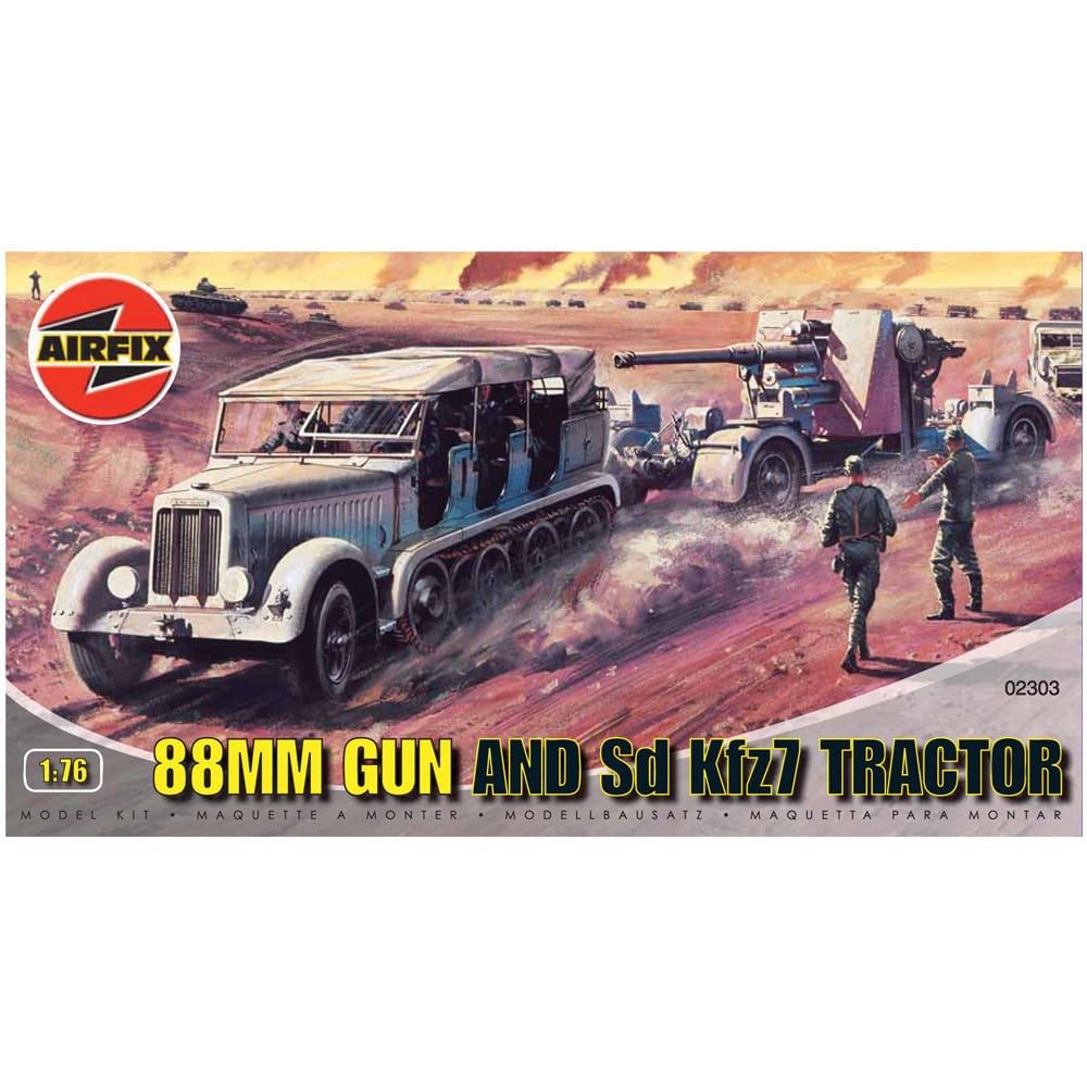 Airfix - 88mm Gun & Tractor (1: 76) - Miniature Figure
