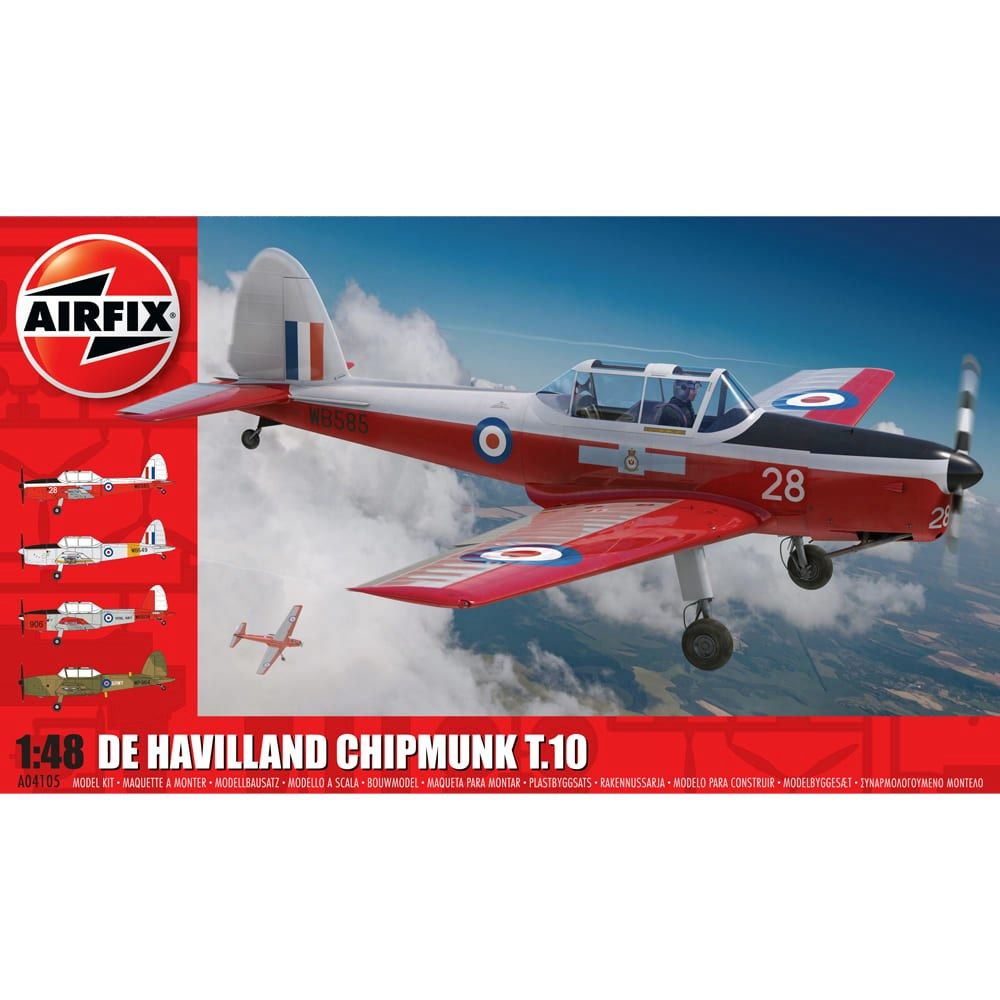 De Havilland Chipmunk T.10 Airfix 1:48 Scale Model Kit