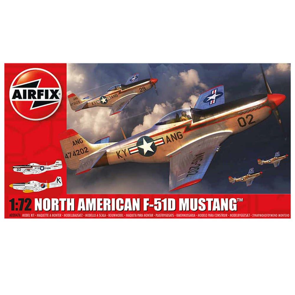 North American F51D Mustang Airfix 1:72 Scale Model Kit