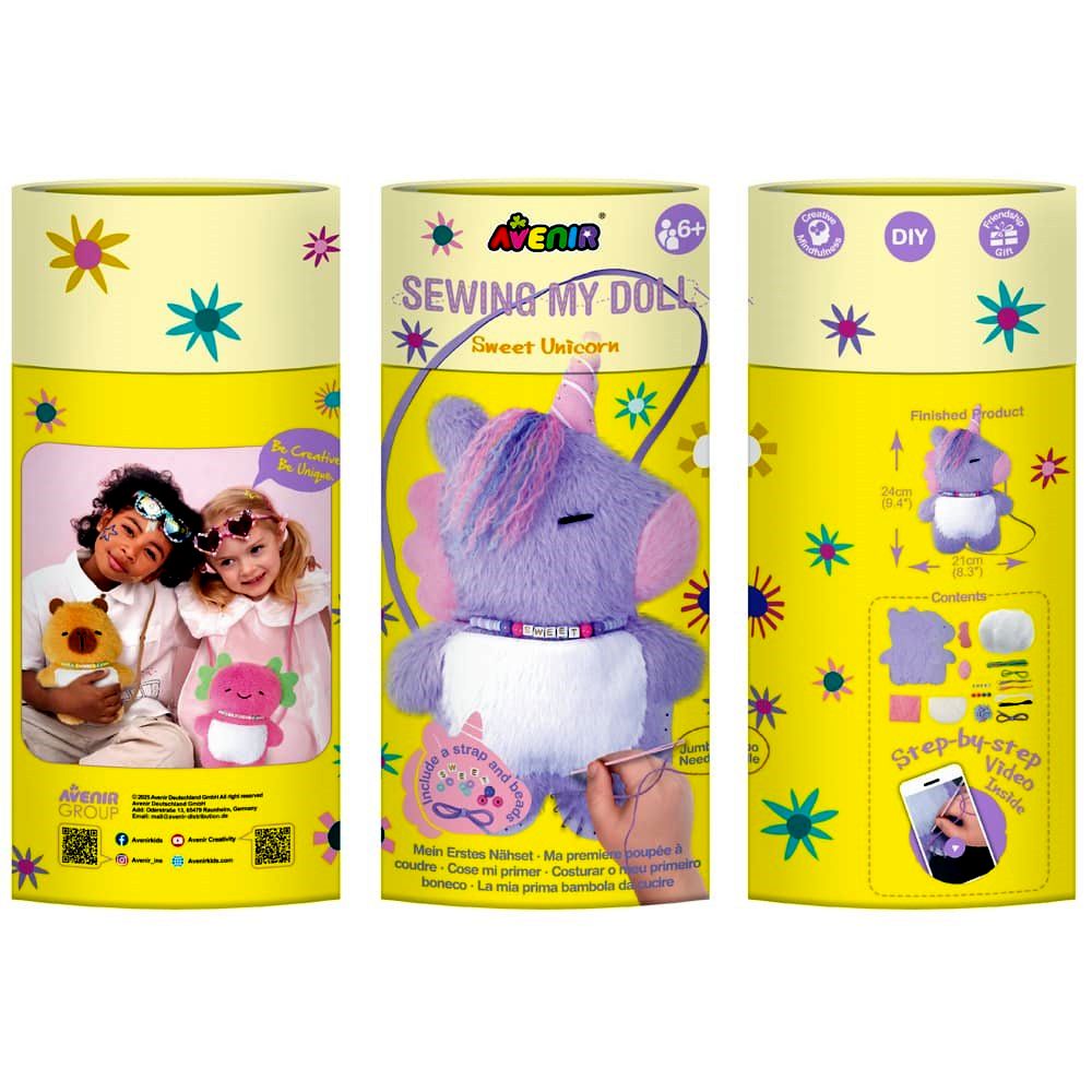 Avenir - Sewing My Doll. Sweet Unicorn - Craft Kit