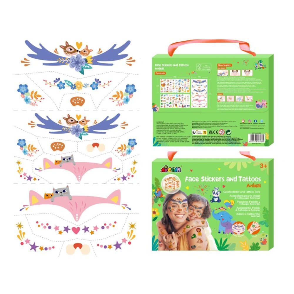 Face Stickers & Tattoos Animal Avenir