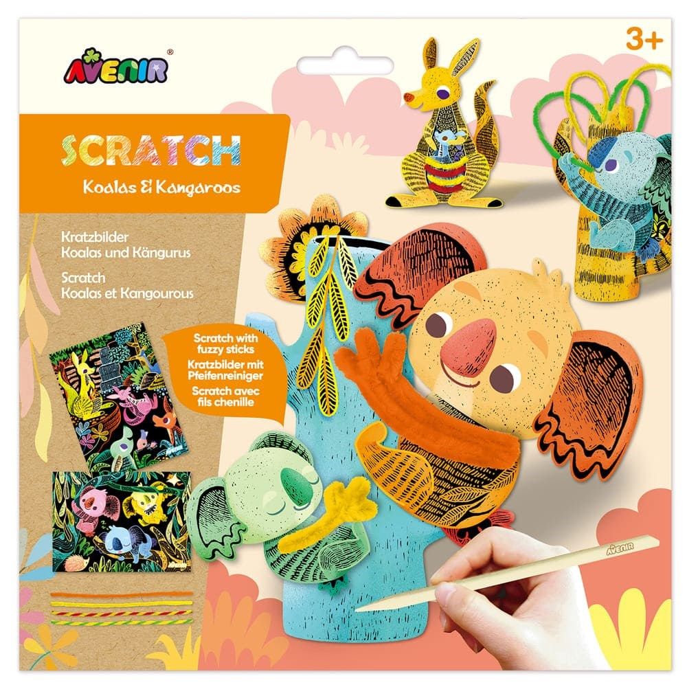 Scratch Koalas & Kangaroo Fuzzy Sticks Avenir