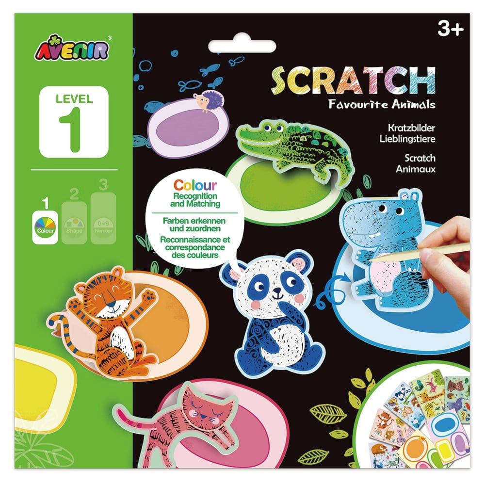 Scratch Favourite Animals Level 1-Colour Avenir