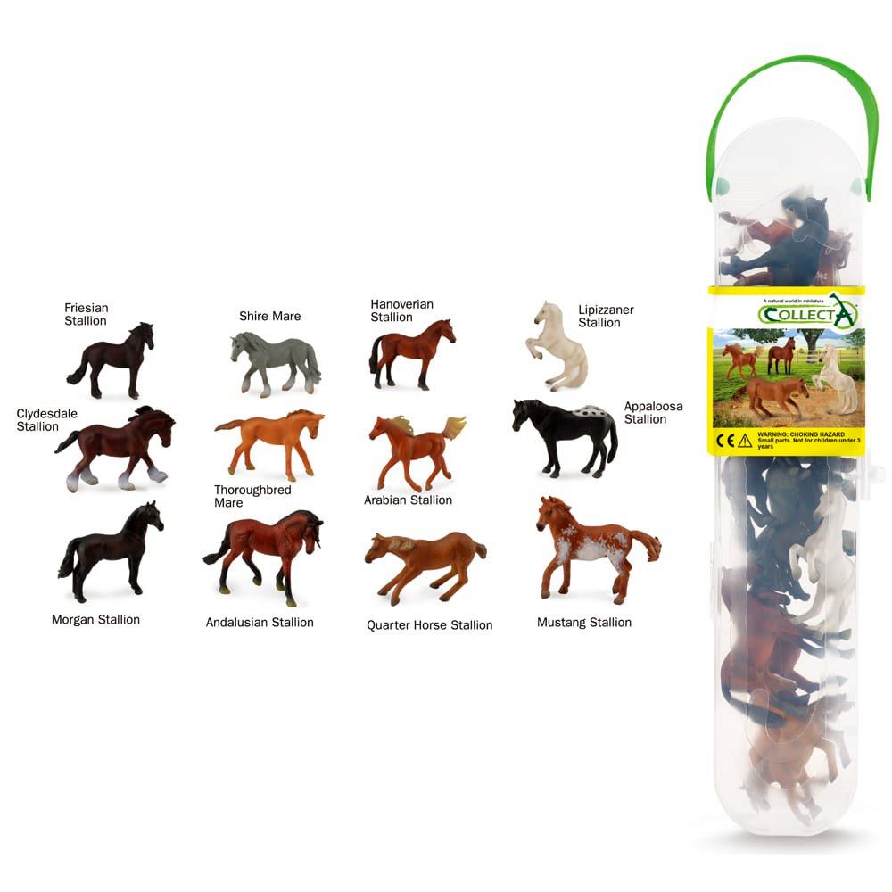 Box of Mini Horses (12 Units) CollectA