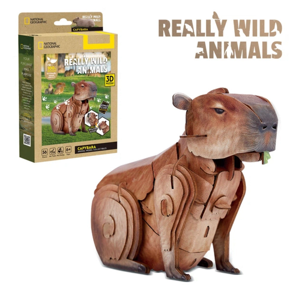 Really Wild Animals Capybara 3D Puzzle CubicFun