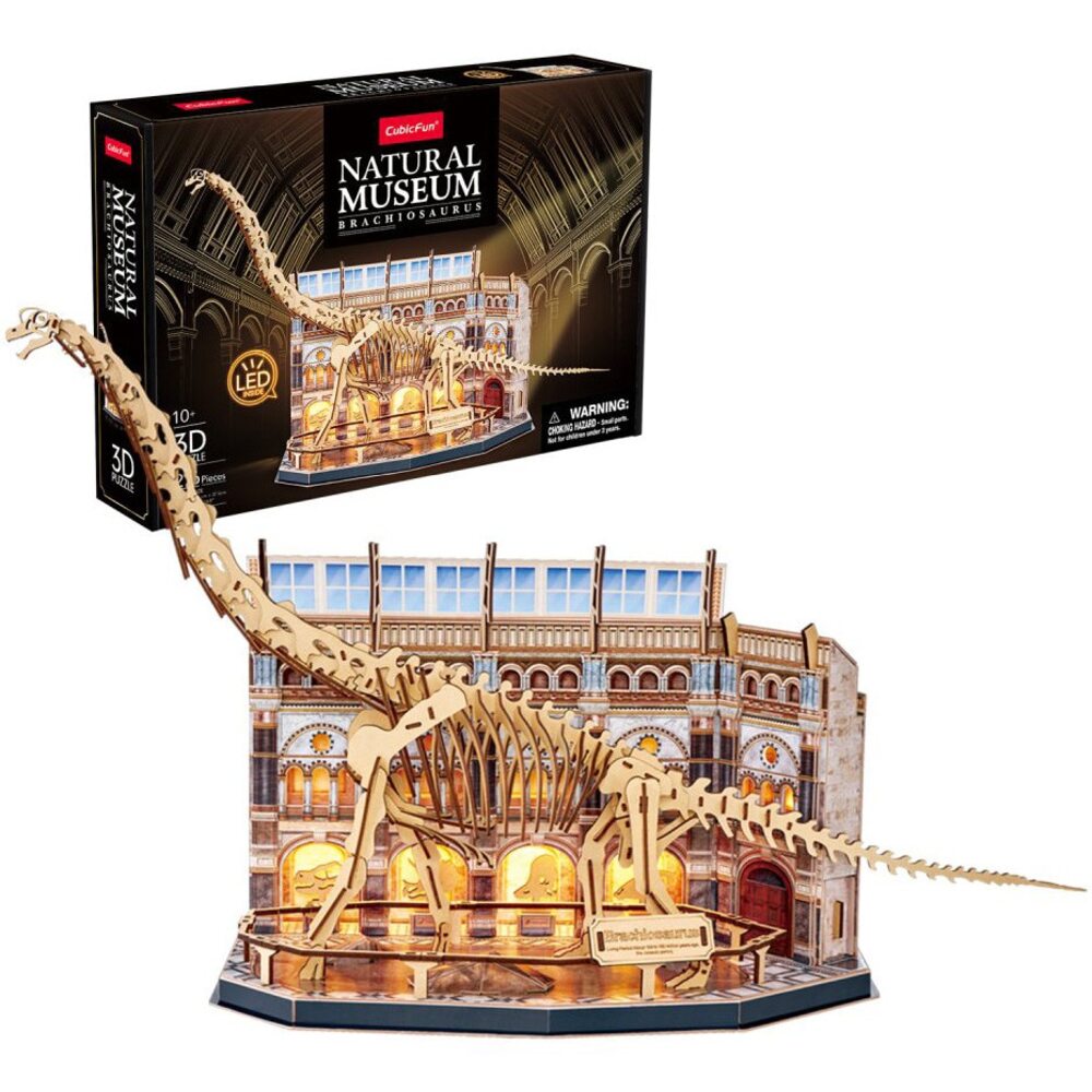 Natural Museum Branchiosaurus 3D Puzzle CubicFun