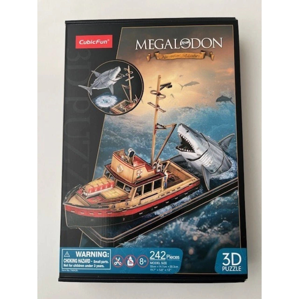 Cubic Fun - 3D Puzzle - Megaladon Boat Attack