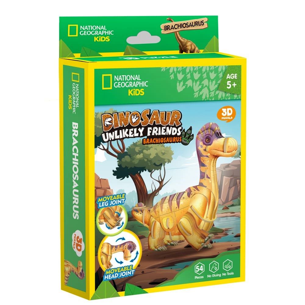 Dinosaur Unlikely Friends: Brachiosaurus 3D Puzzle CubicFun