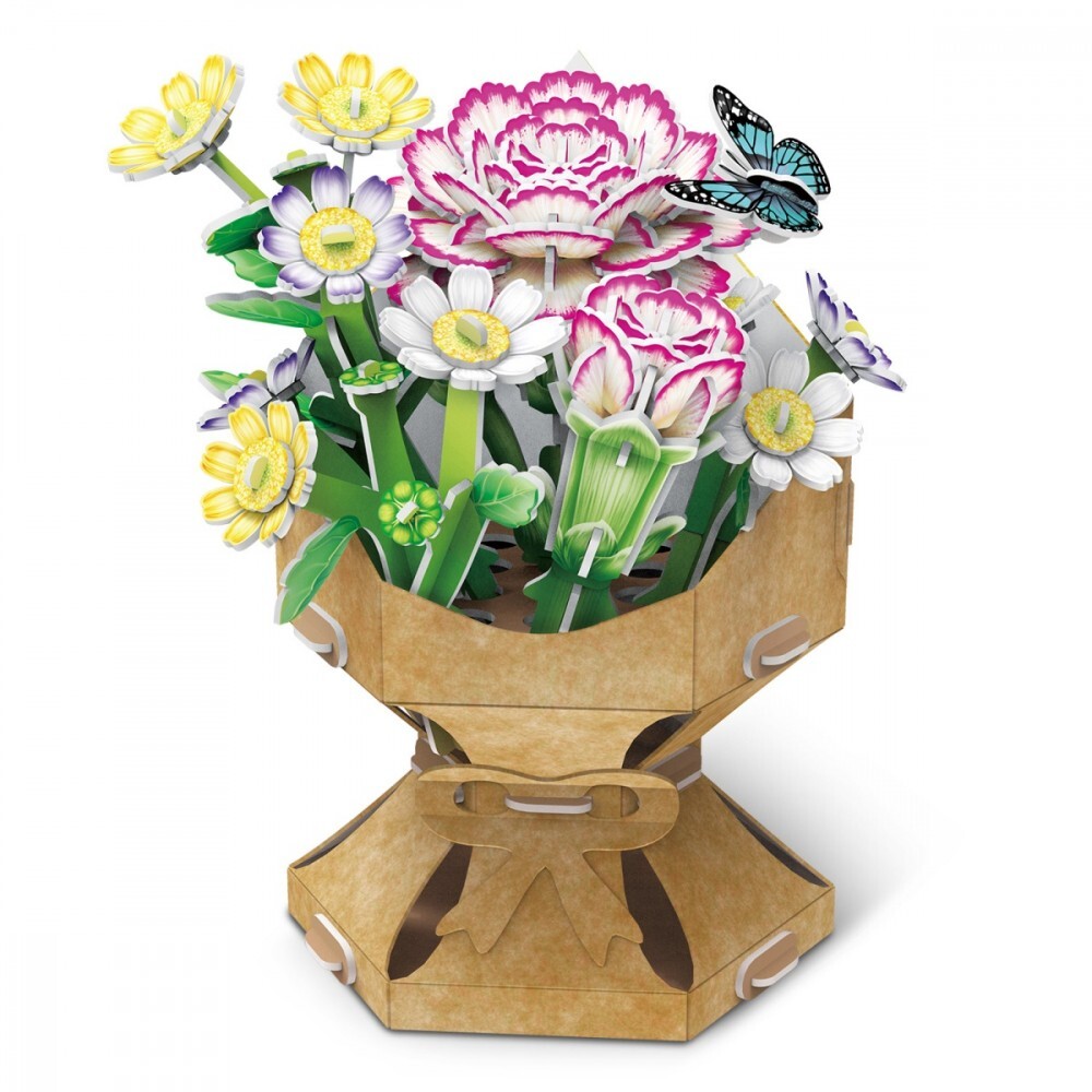 Flower Bouquet Carnation 3D Puzzle CubicFun