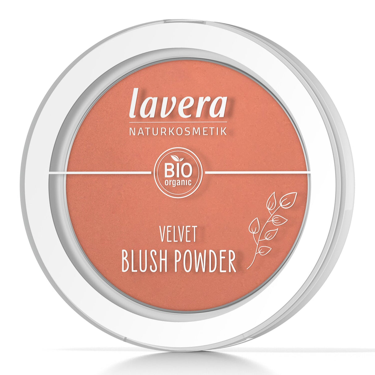 Lavera Velvet Blush Powder in #01 Rosy Peach offers a silky, buildable formula for a radiant, natural glow.