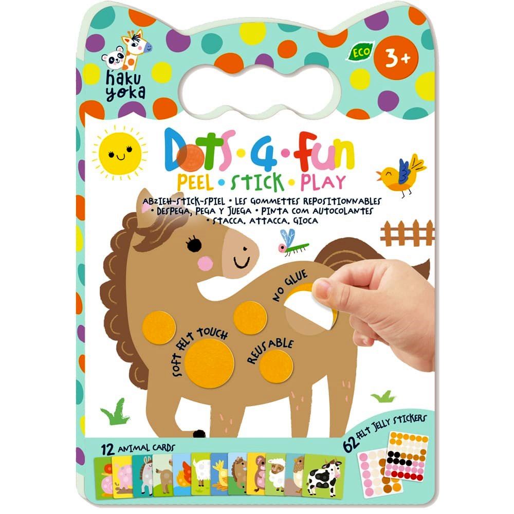 Dot 4 Fun Peel-Stick Play Farm Animals