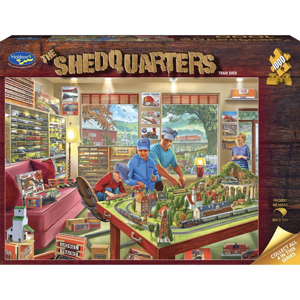 Holdson - The Shedquarters - 1000 Piece Puzzle - Train Shed