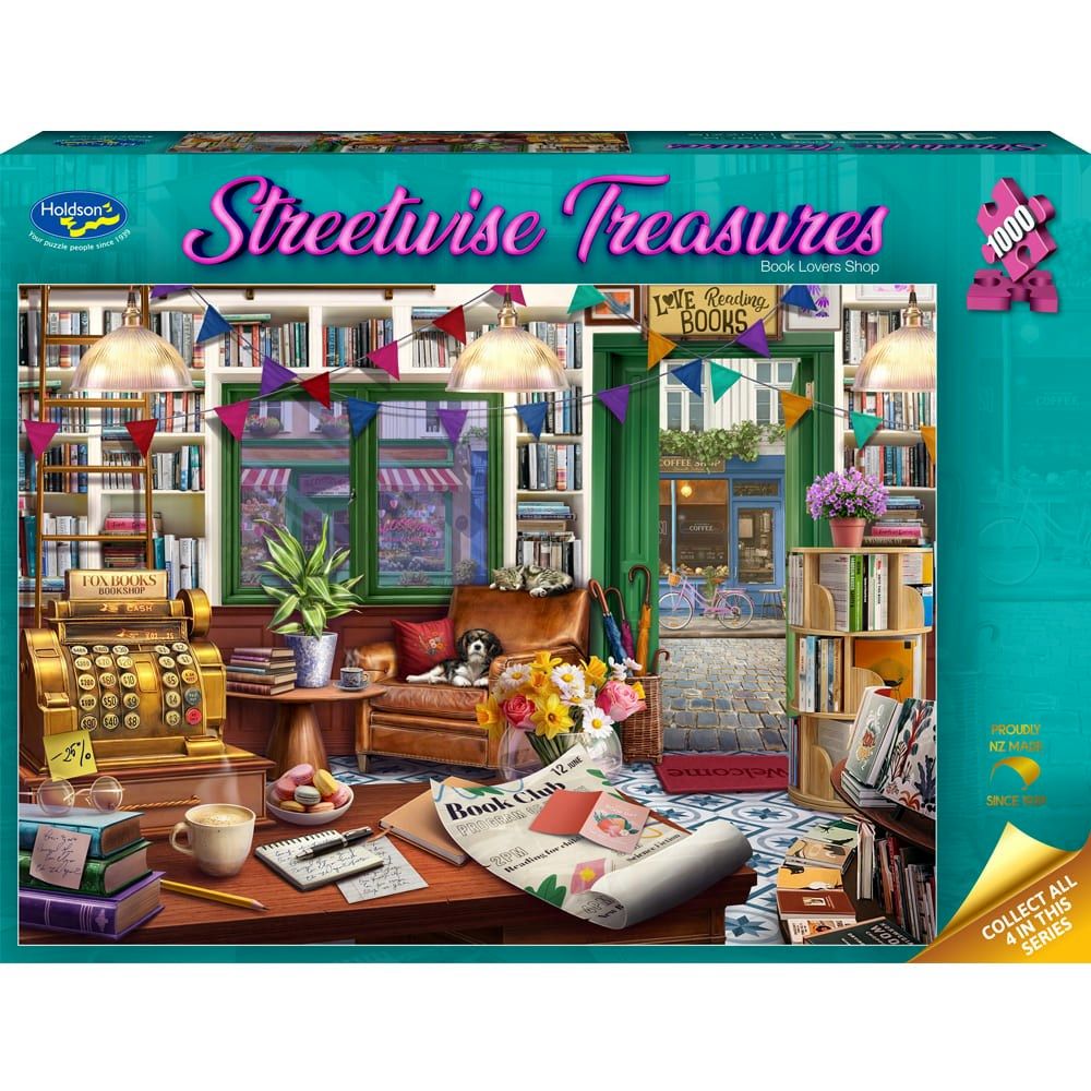 Streetwise Treasures Book Lovers Shop Holdson 1000pc Jigsaw Puzzle