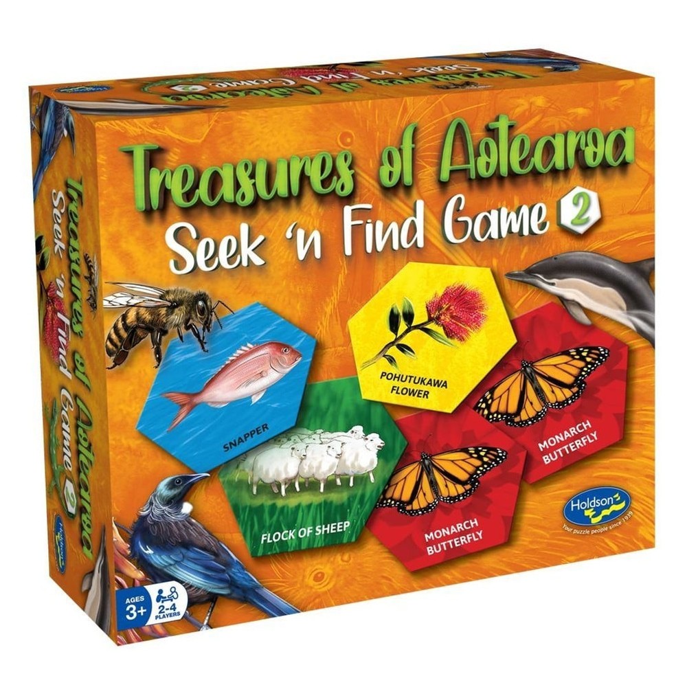 Treasures of Aotearoa Game 2 Seek & Find Board Game
