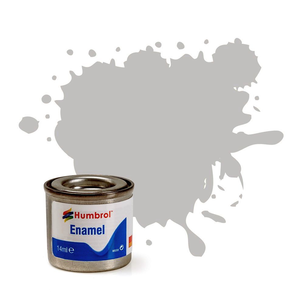 Humbrol - 14ml Enamel Tinlet Silver Fox Metallic - Model Paint