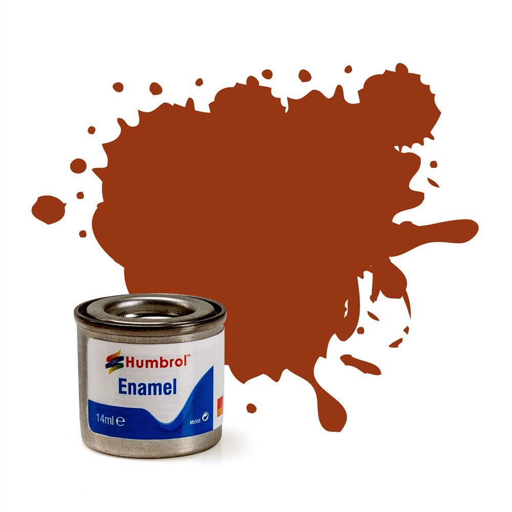 Humbrol - 14ml Enamel Tinlet Rust Matt - Model Paint