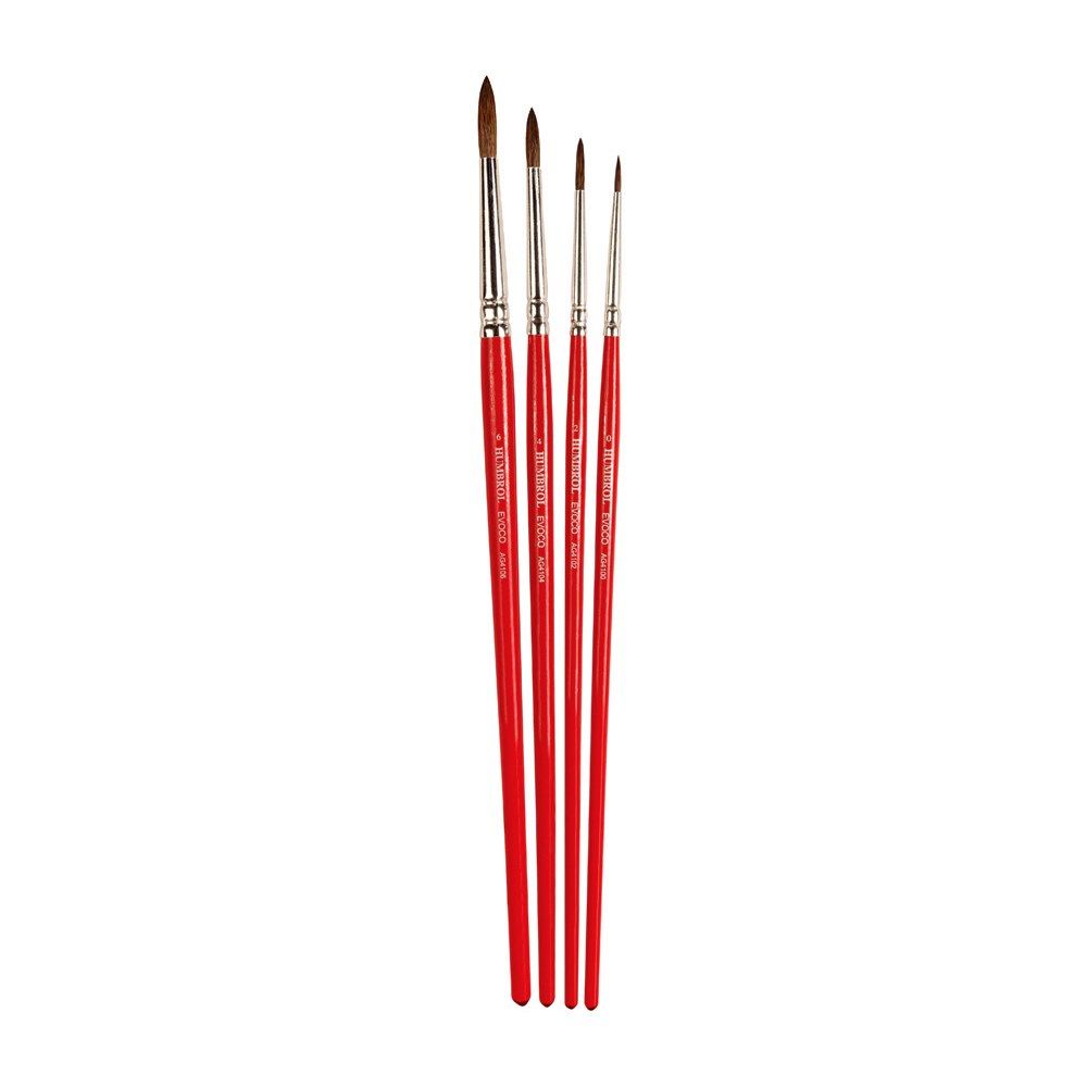Humbrol - Evoco Brush Pack - 0.2.4.6