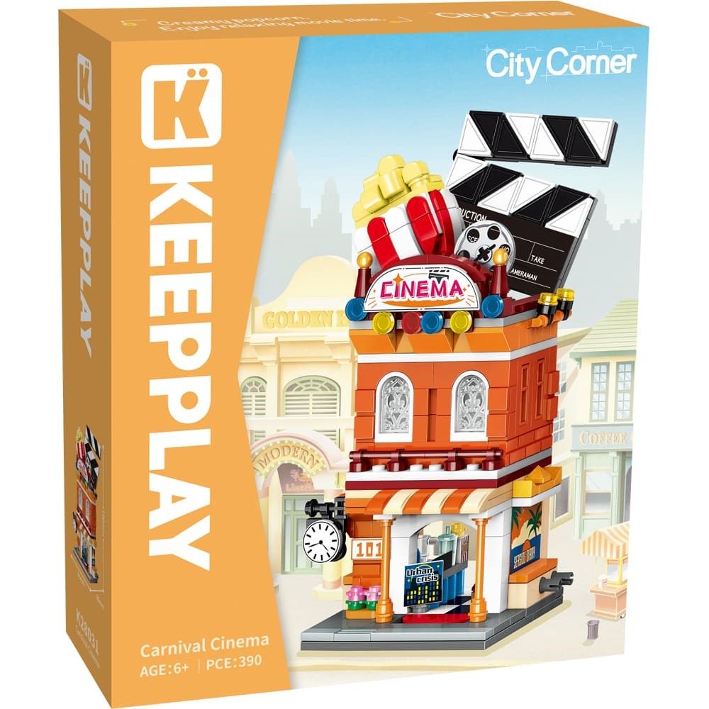 City Corner Carnival Cinema Building Block Set