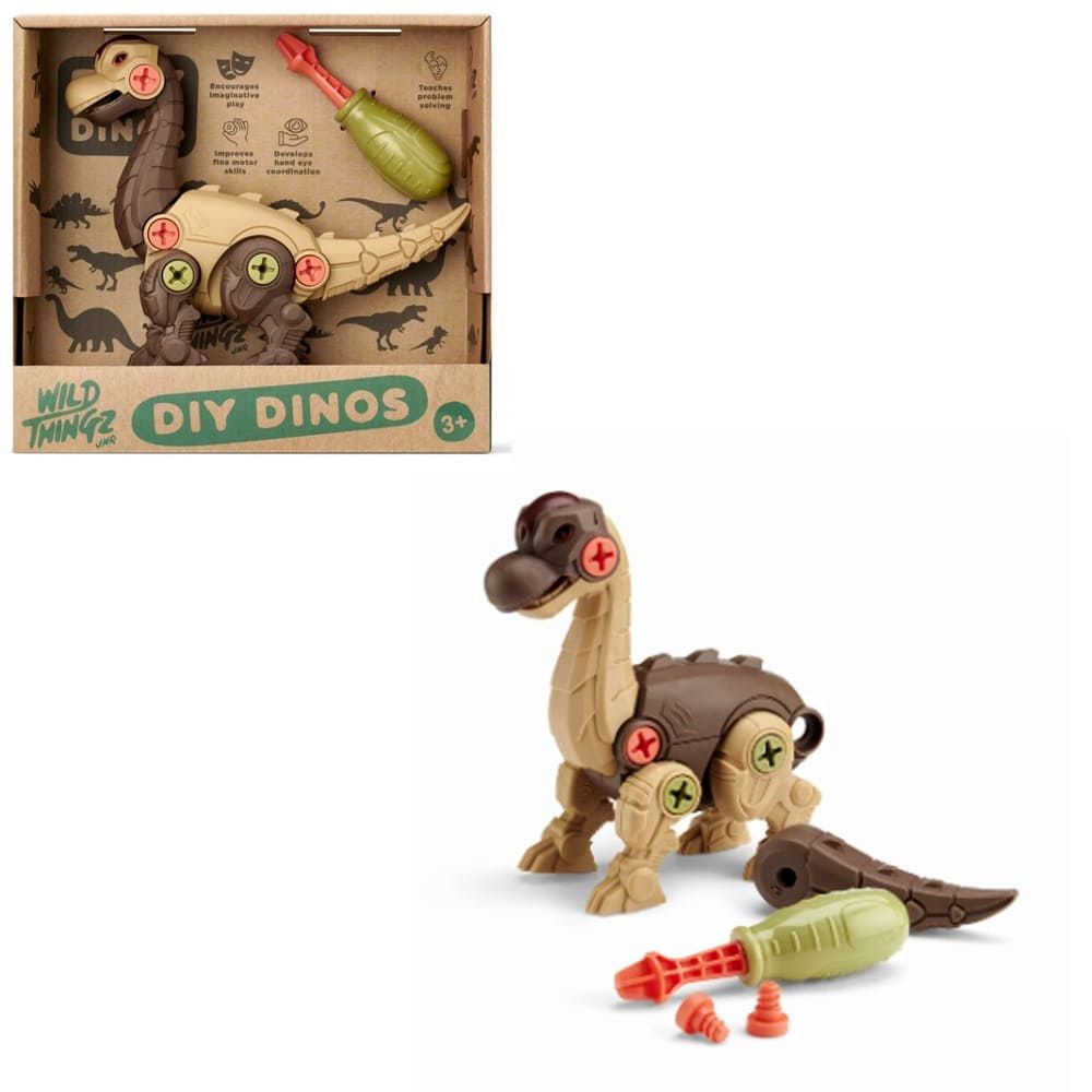 Kid Antics - Wild Thingz Jnr DIY Dino - Brachiosaurus - Building Toy