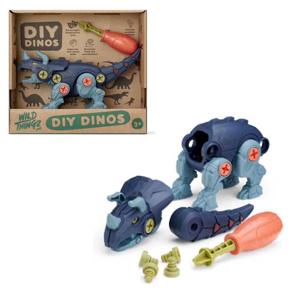 Kid Antics - Wild Thingz Jnr DIY Dino - Triceratops - Building Toy