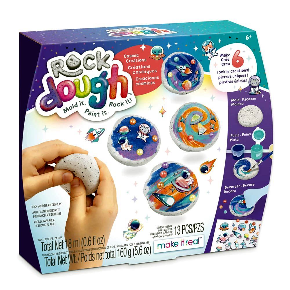 Make It Real Rock Dough Cosmic Creations Rock Molding Air-dry Clay - Craft Kit